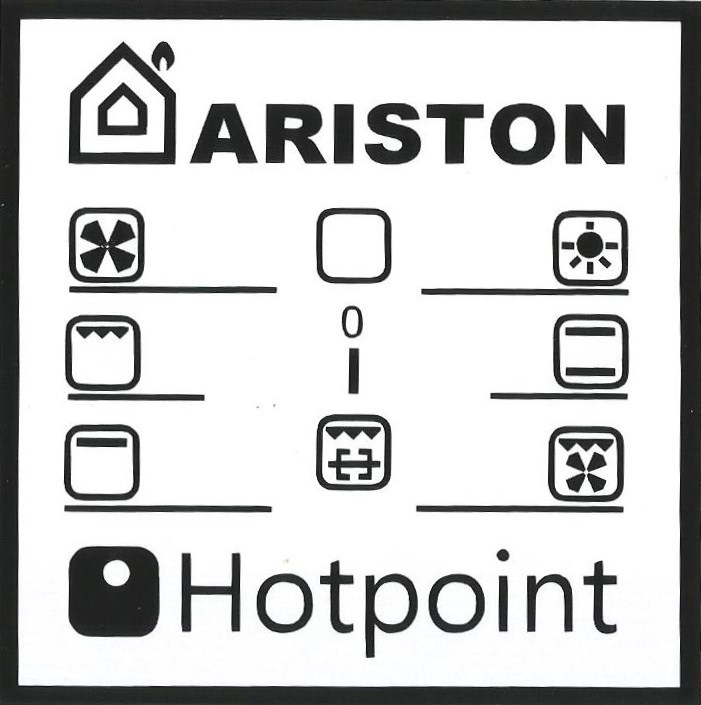 ariston and hotpoint oven decals