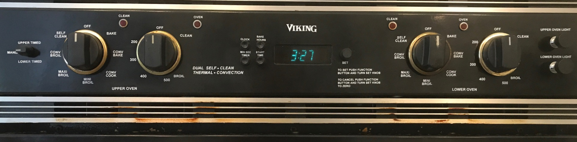 viking vedo 205ss control panel